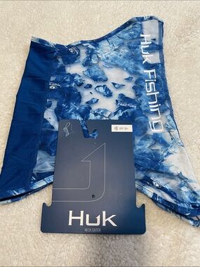 Huk Fracture Blue Neck Gaiter